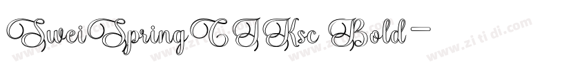 SweiSpringCJKsc Bold字体转换 SweiSpringCJKsc Bold字体转换